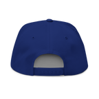Blue cap with gray interior on a white background