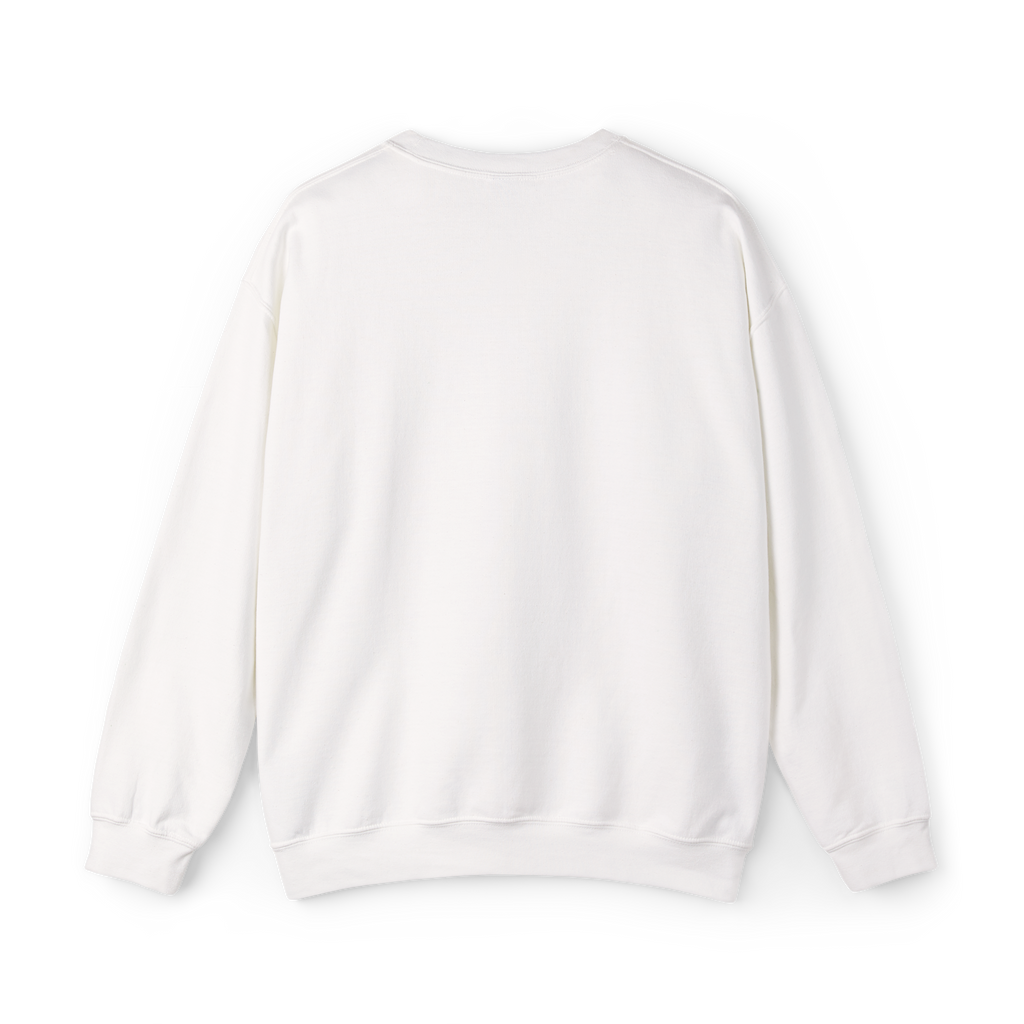 White sweatshirt on a light gray background