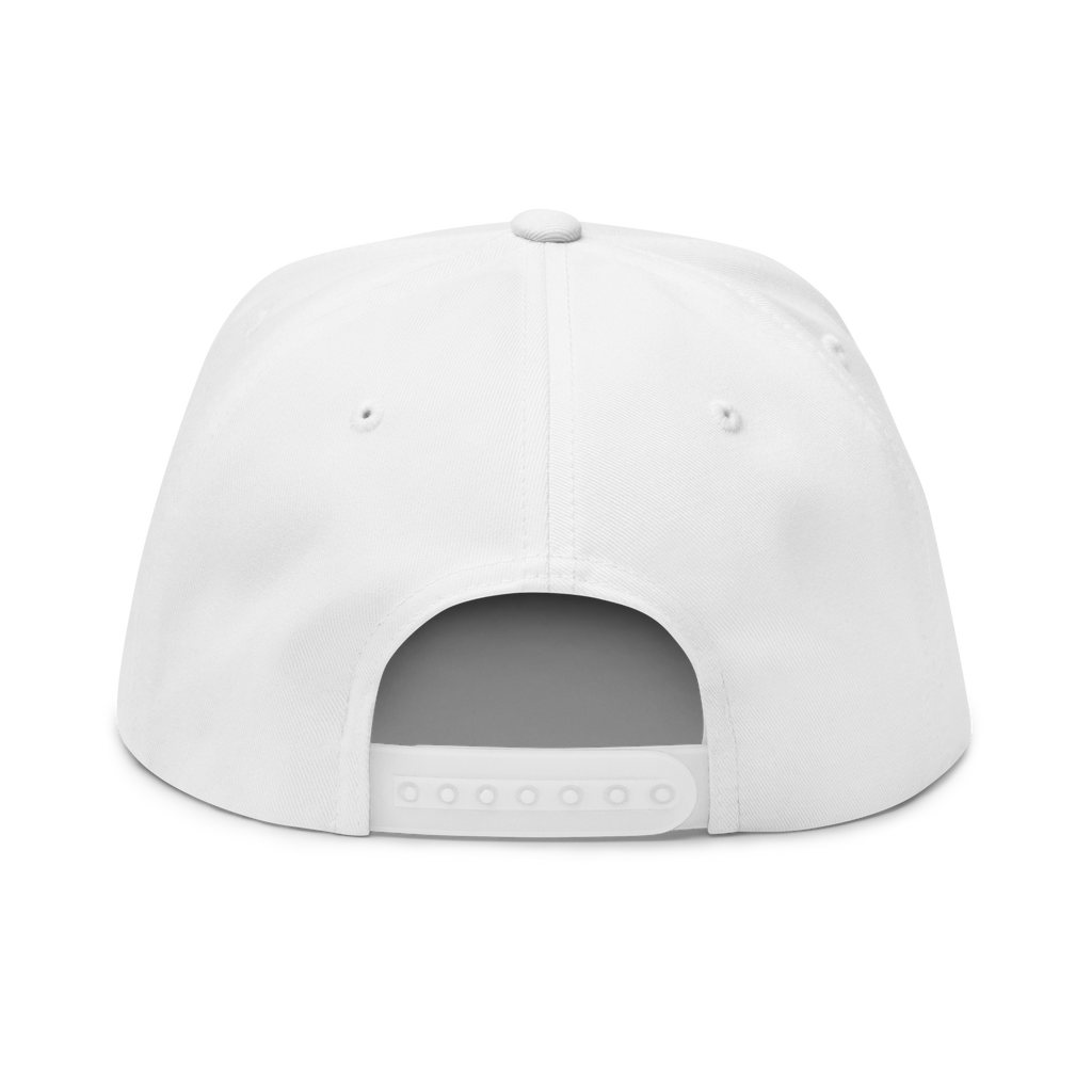 White baseball cap on a white background