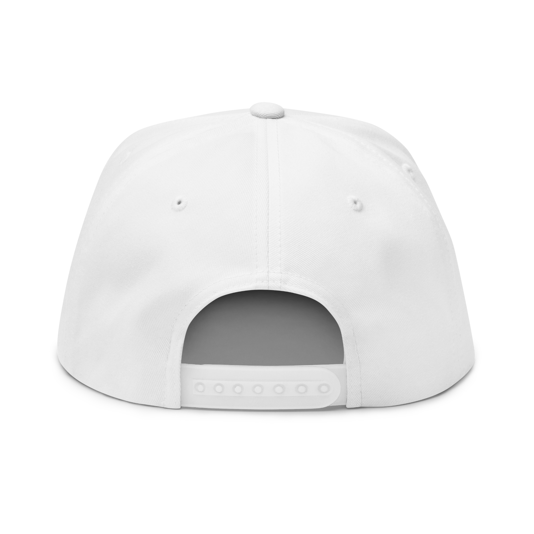 White baseball cap on a white background