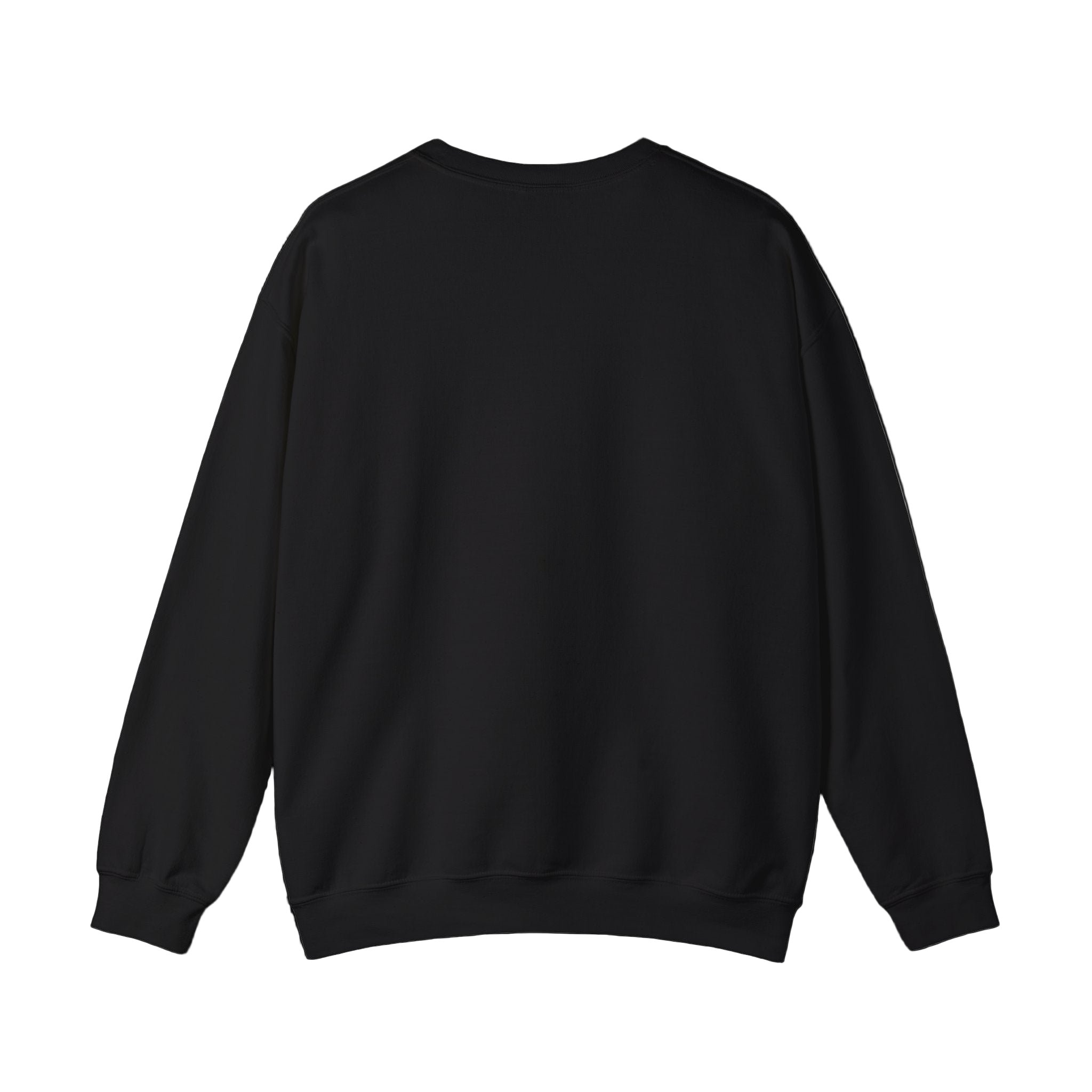 Black sweatshirt on a white background