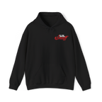 Black hoodie with 'LIL Snuff' text on a white background