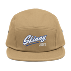 Beige cap with 'Skinny Joey's' text on a white background