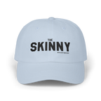 Light blue cap with 'The Skinny' text on a white background