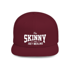 Maroon cap with 'The Skinny with Joey Merlino' text on a white background