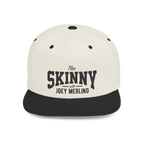 Cap with 'The Skinny with Joey Merlin' text on a white background