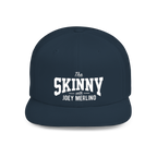 Navy blue cap with 'The Skinny with Joey Merlino' text on a white background