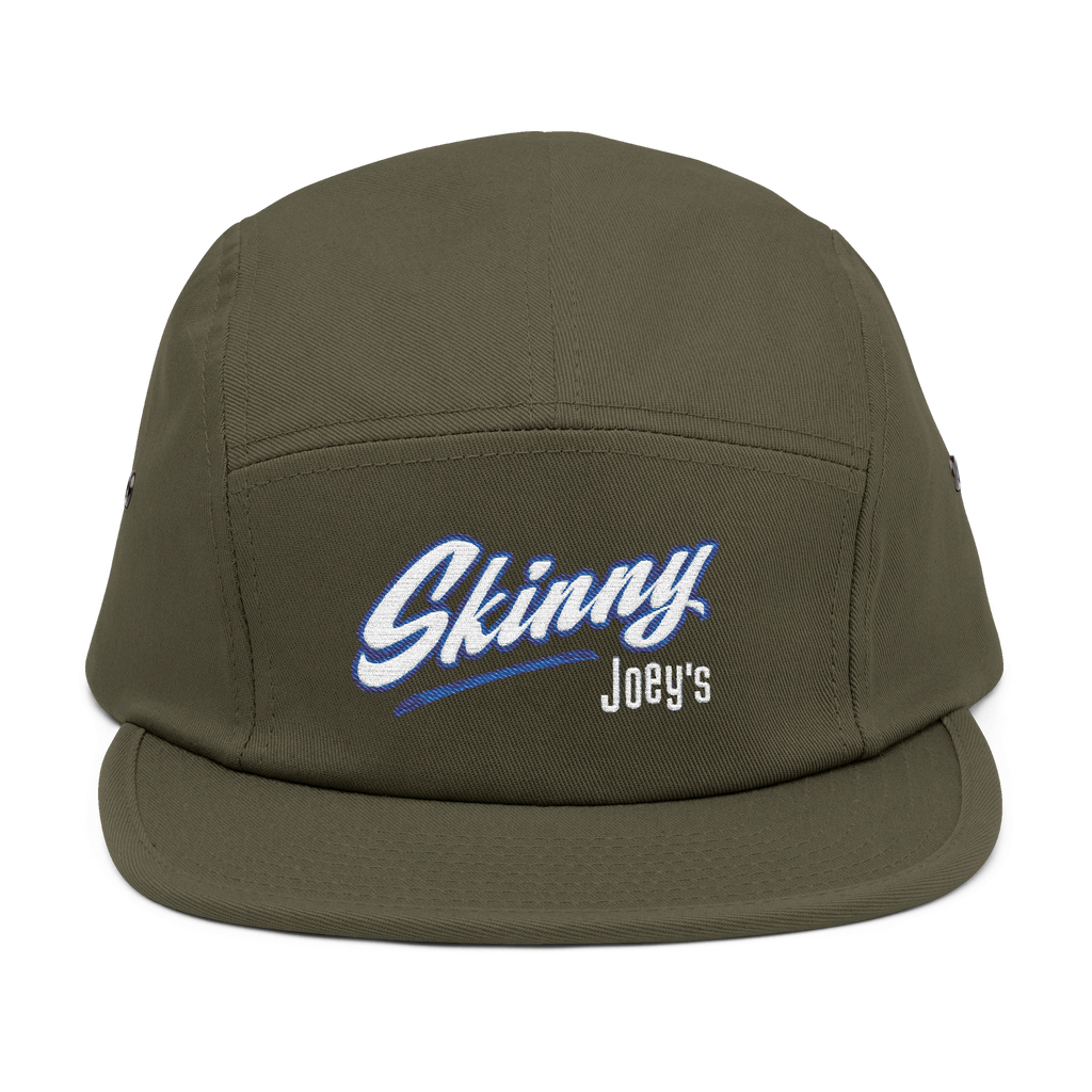 Green cap with 'Skinny Joey's' text on a white background