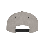 Gray cap with black accents on a white background