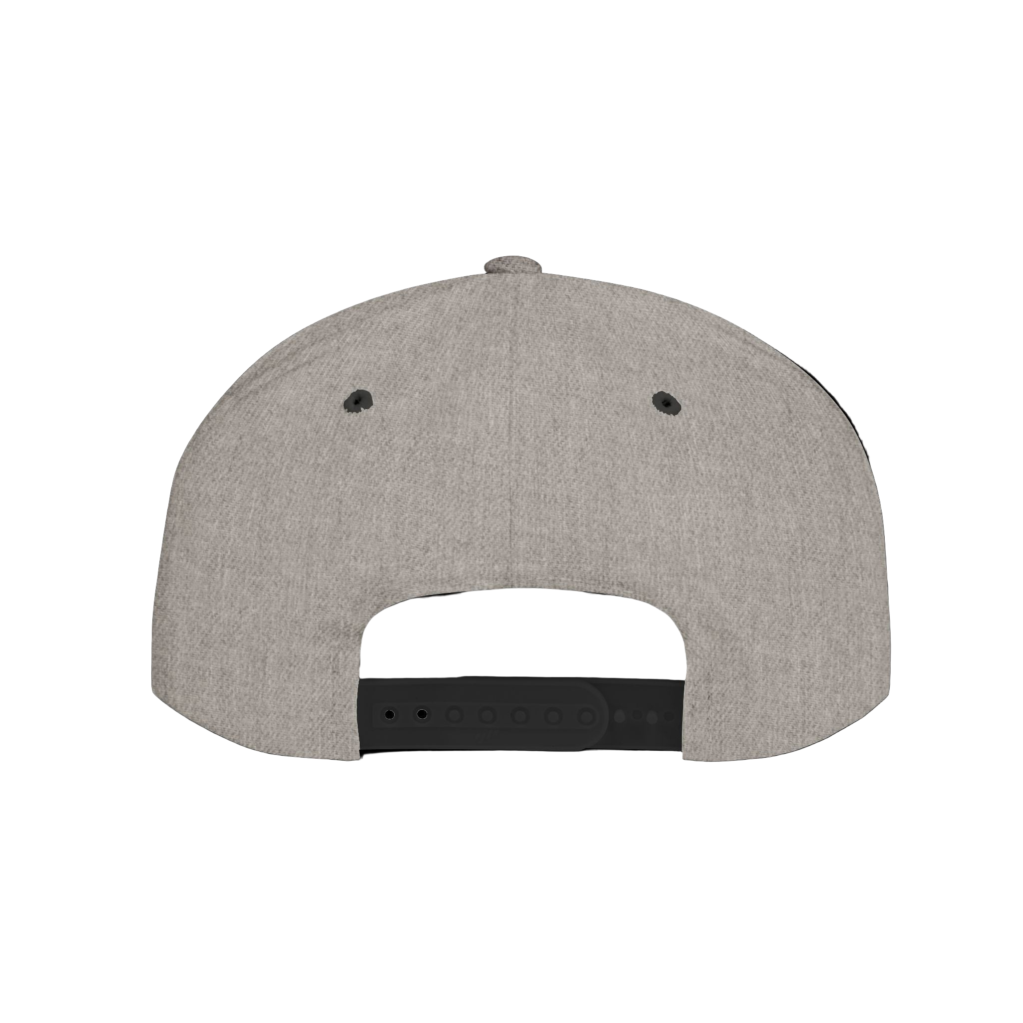 Gray cap with black accents on a white background