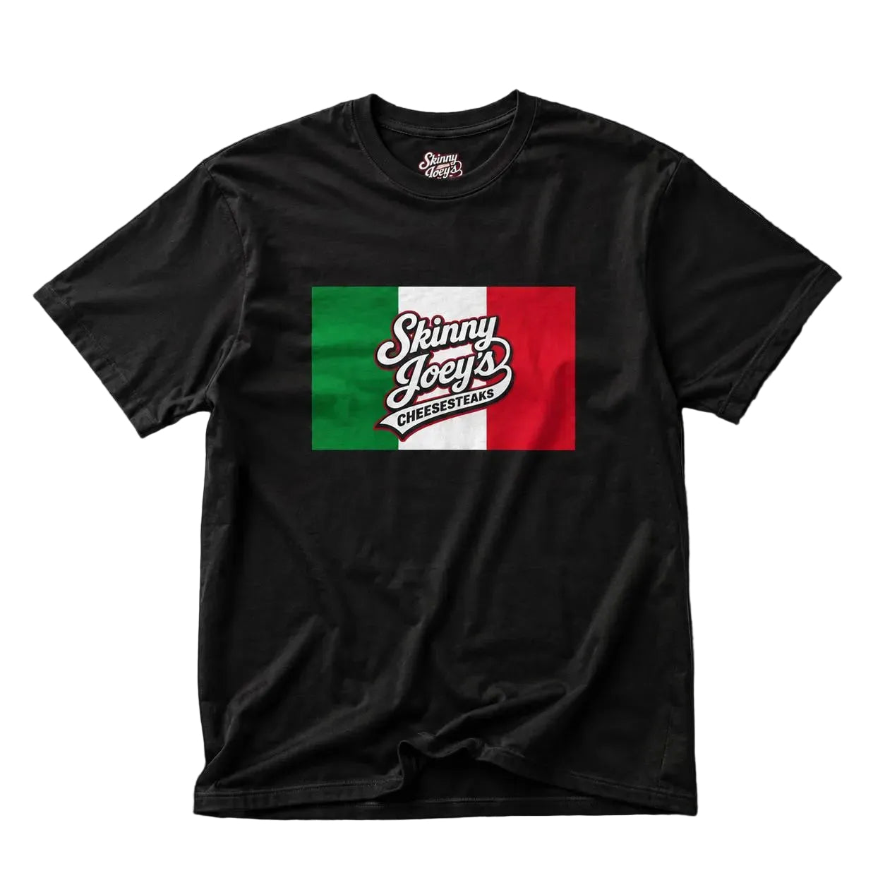 Italian Flag 'Skinny Joey's' Logo T‑Shirt