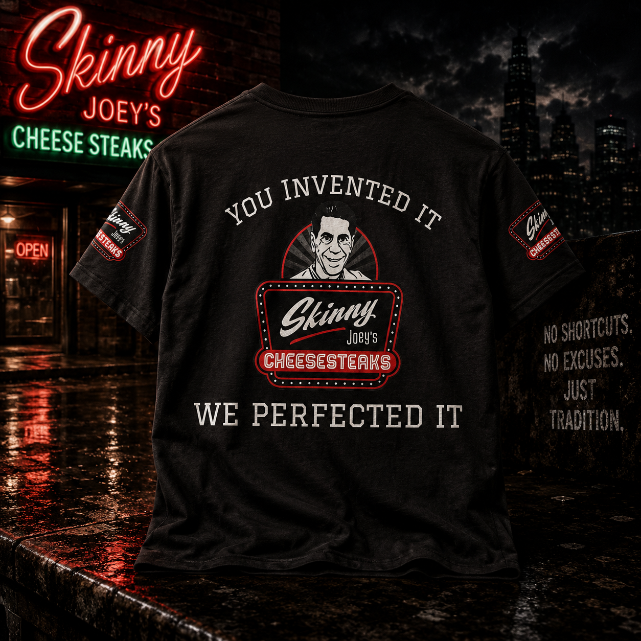 Skinny Joey's “We Perfected It” T-Shirt