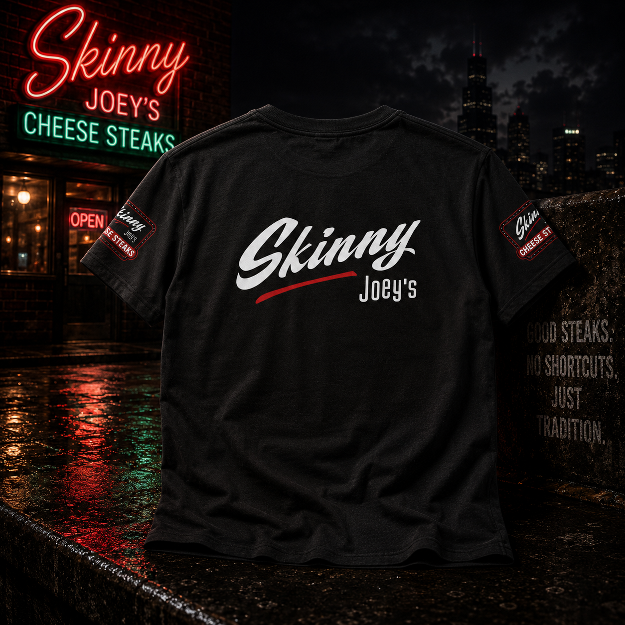 Skinny Joey's “We Perfected It” T-Shirt
