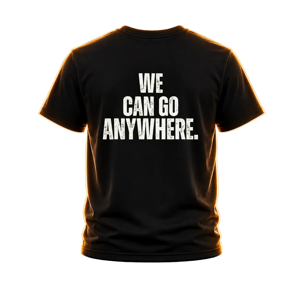 We Can Go Anywhere - Statement Men's Black Polyester Shirt