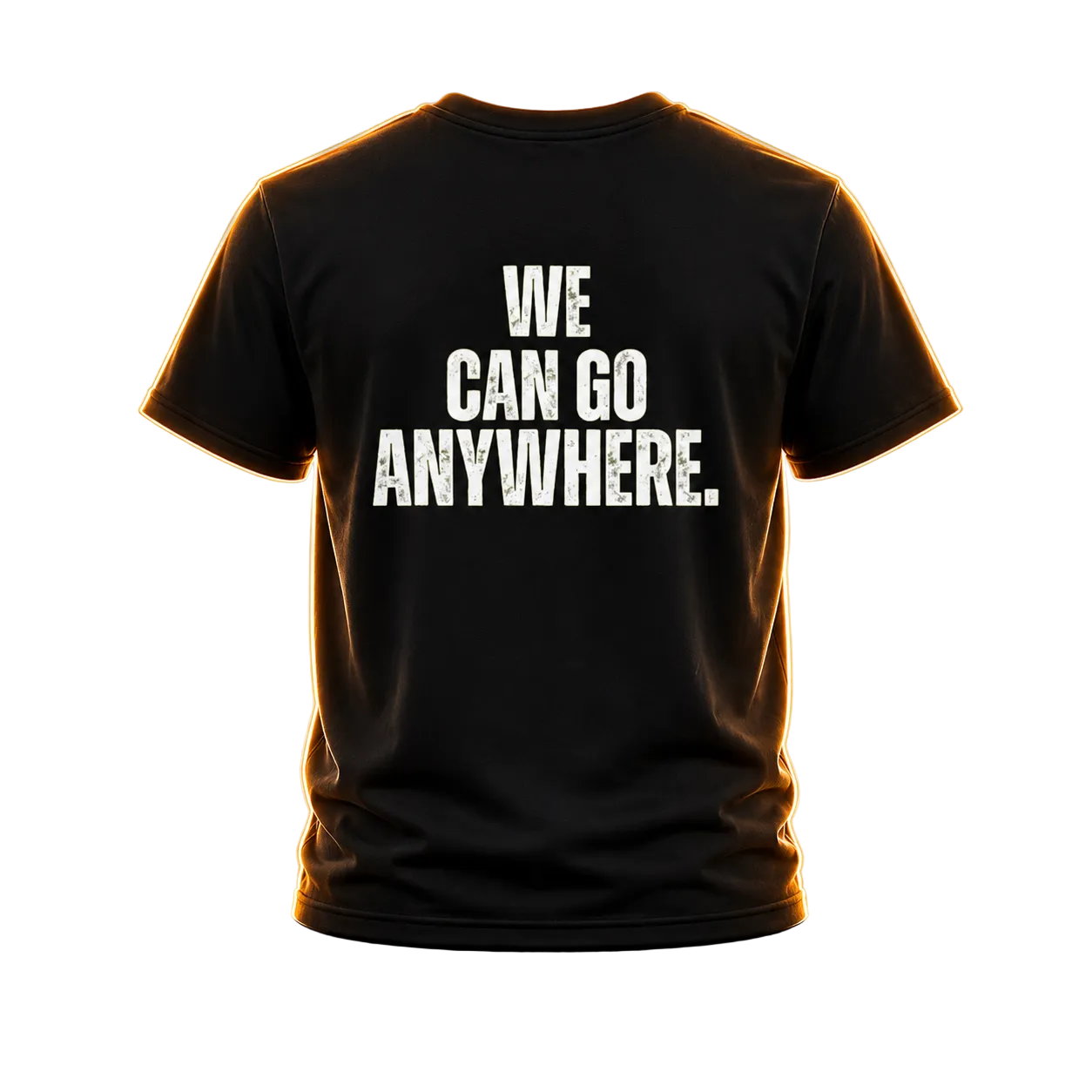 We Can Go Anywhere - Statement Men's Black Polyester Shirt