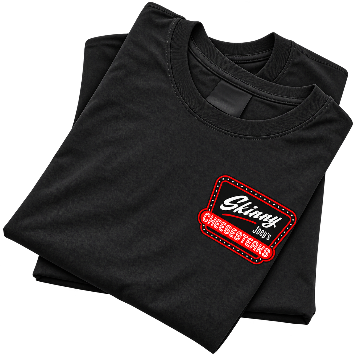 Skinny Joeys Cheesesteaks Unisex Heavy Cotton Tee, South Philly cheesesteak shop merch