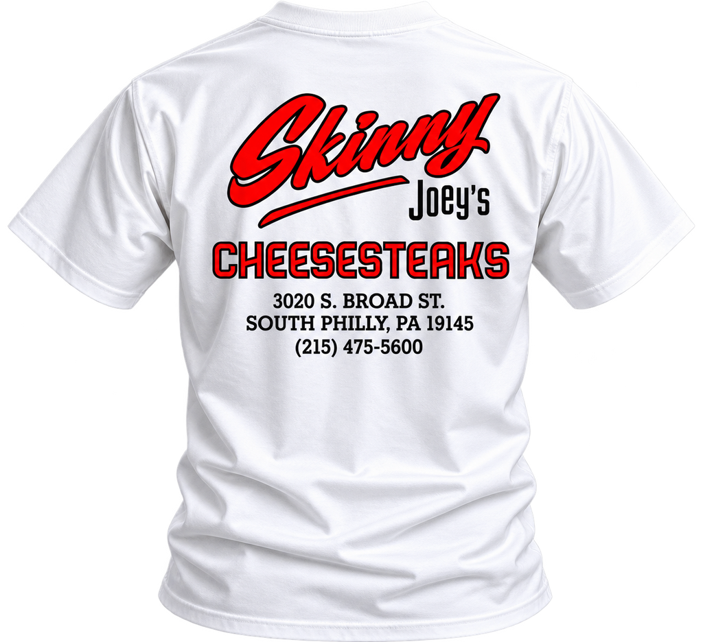 Skinny Joeys Cheesesteaks Unisex Heavy Cotton Tee, Philadelphia apparel
