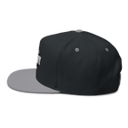 Black and gray cap on a white background