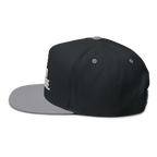 Black and gray cap on a white background