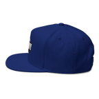 Blue cap on a white background