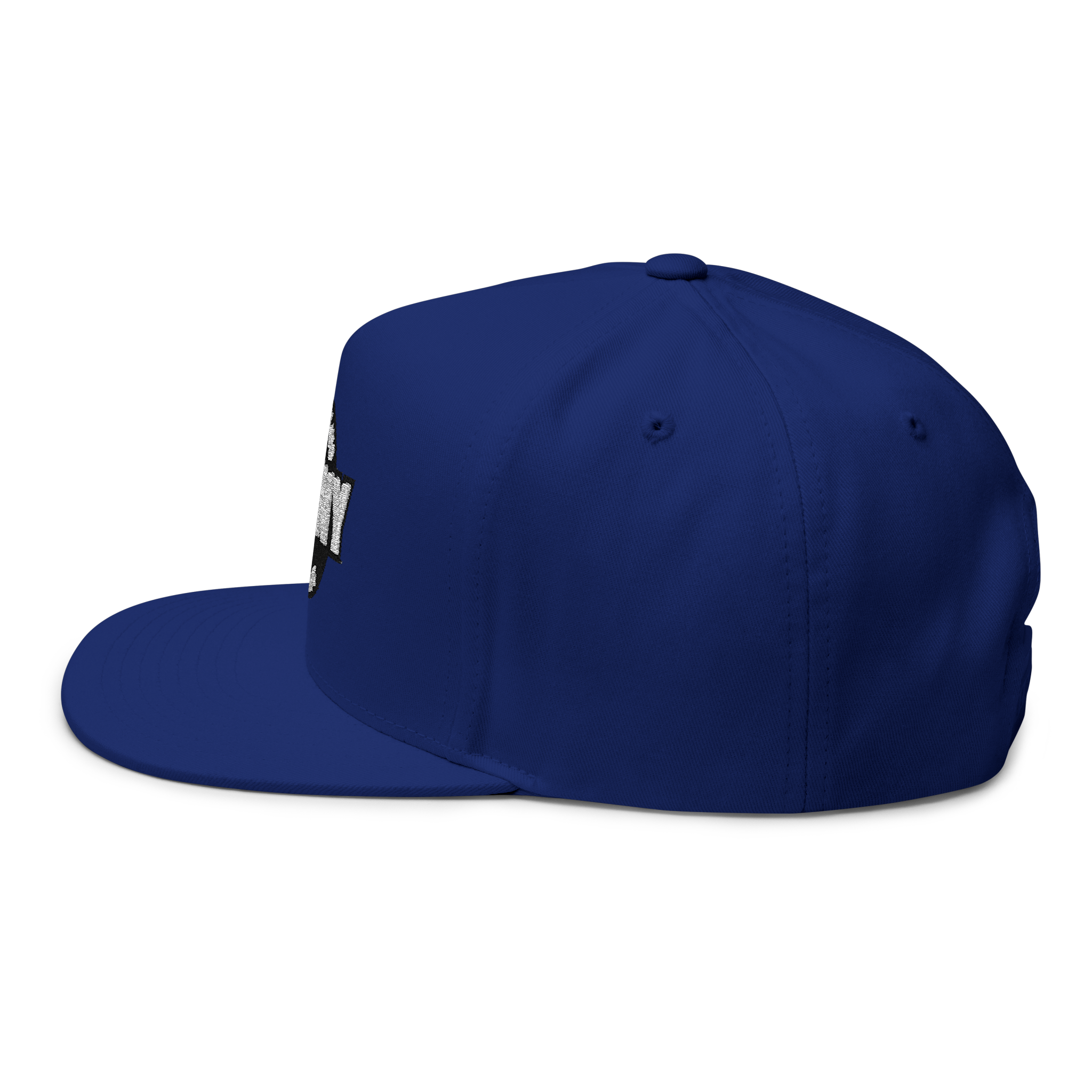 Blue cap on a white background