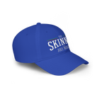 Blue cap with 'The Skinny' text on a white background