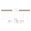 Logo with 'The Skinny' and 'Joey Merlo' text on a white background