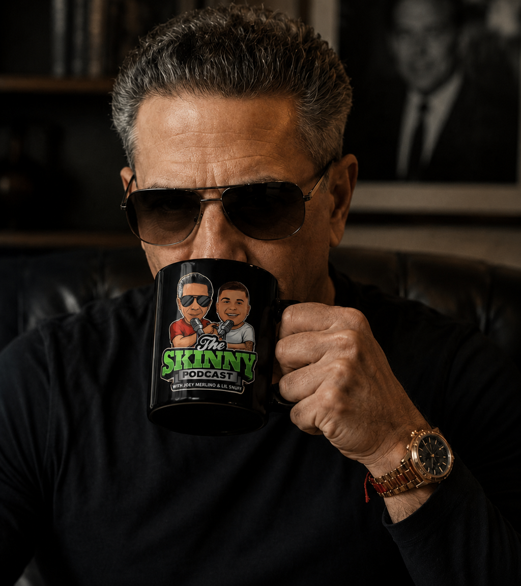 The Skinny Podcast Black Coffee Mug (11oz/15oz)