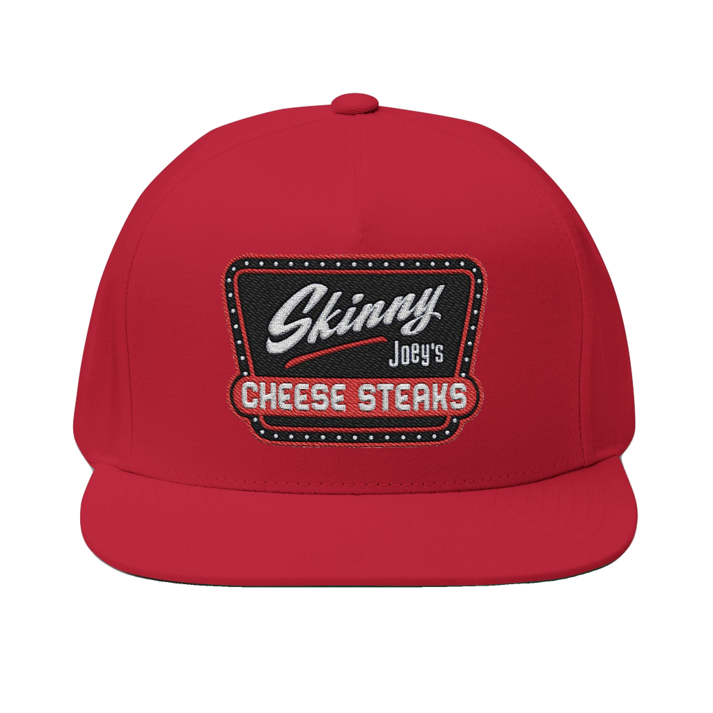 Skinny Joey's embroidered flat bill cap, Italian American pride apparel