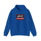 Skinny Joey's Cheesesteaks logo hoodie in royal blue, Skinny Joey's Cheesesteaks apparel