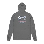 Sixers hooded long sleeve tee, Skinny Joey's Cheesesteaks apparel