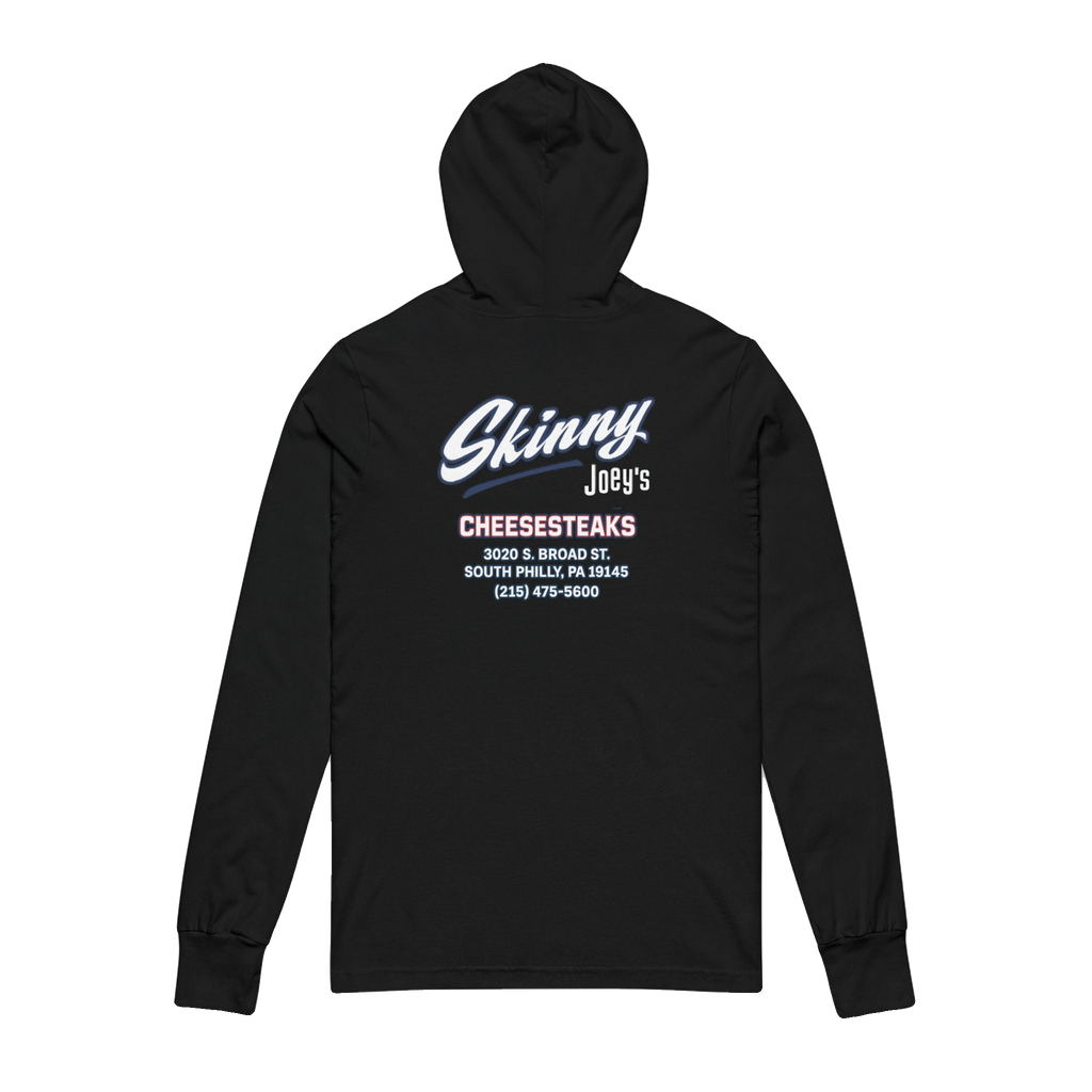 Sixers hooded long sleeve tee, South Philly streetwear