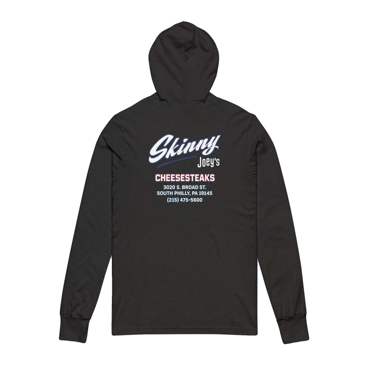 Sixers hooded long sleeve tee, Philadelphia streetwear