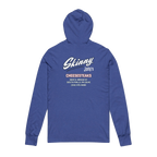 Sixers hooded long sleeve tee, The Skinny with Joey Merlino podcast merch