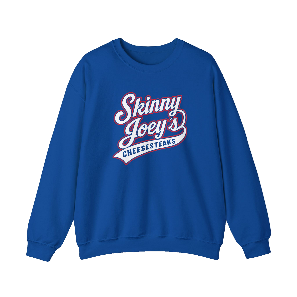 South Philly 3020 S. Broad St. crewneck in royal blue, Philly culture apparel