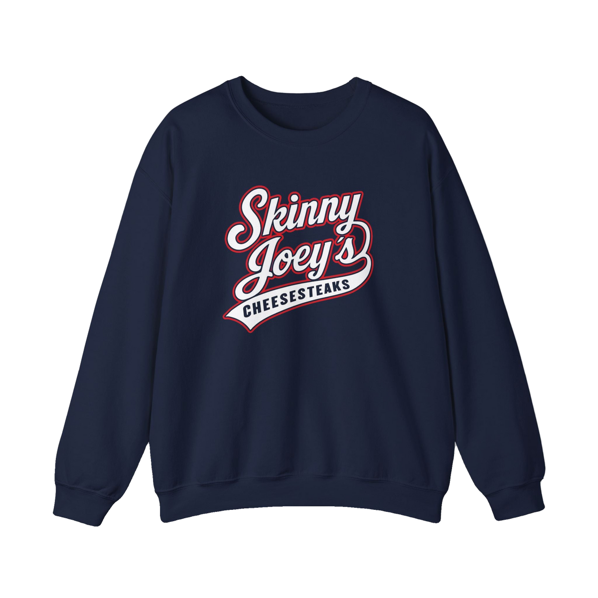 South Philly 3020 S. Broad St. crewneck in navy, The Skinny Podcast with Joey Merlino & Lil Snuff merch