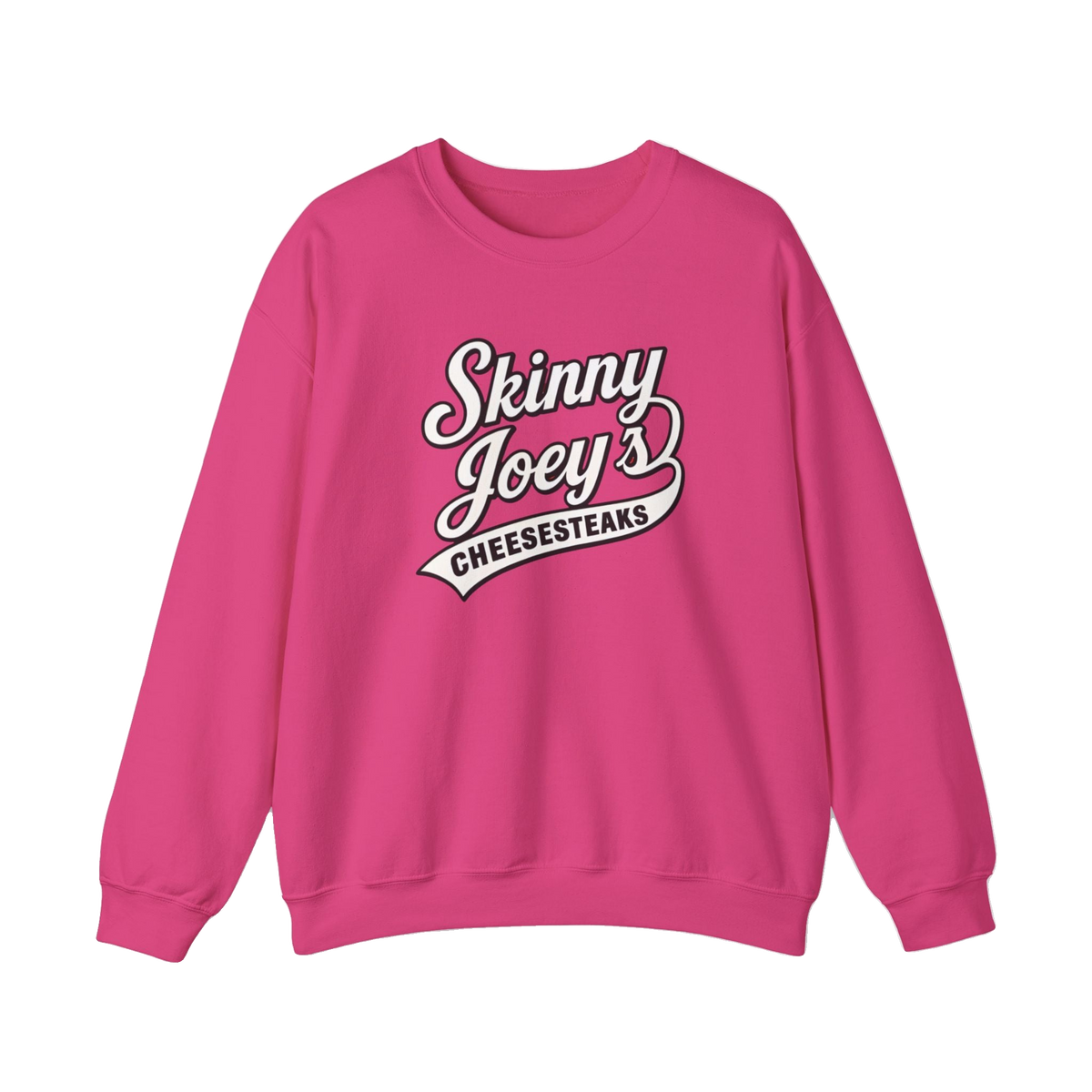 South Philly 3020 S. Broad St. crewneck in heliconia pink, South Philly streetwear