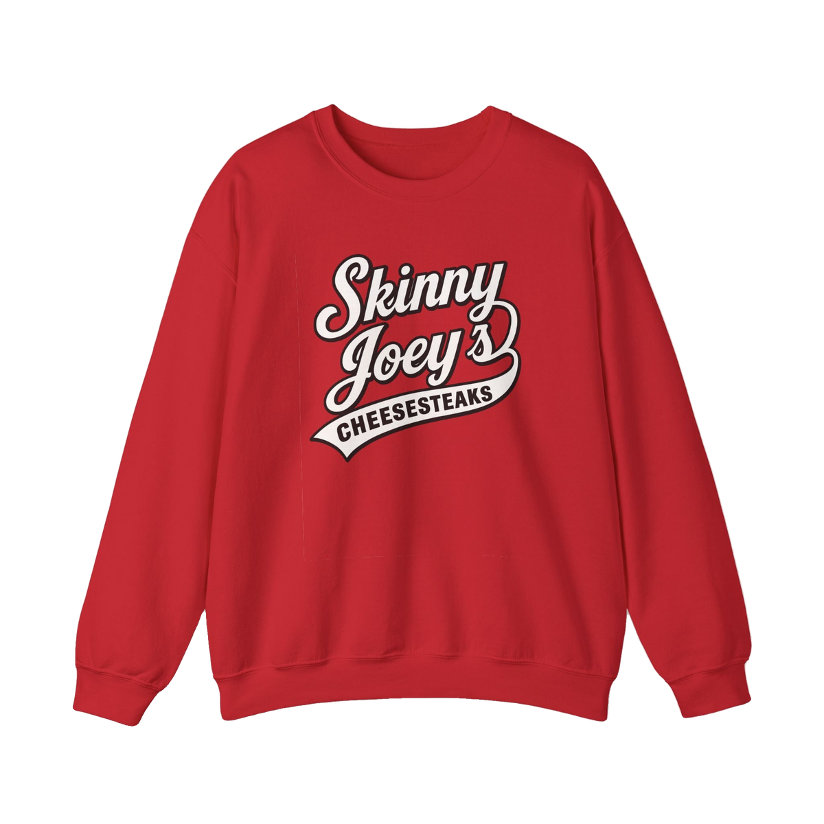 South Philly 3020 S. Broad St. crewneck in red, Philadelphia streetwear