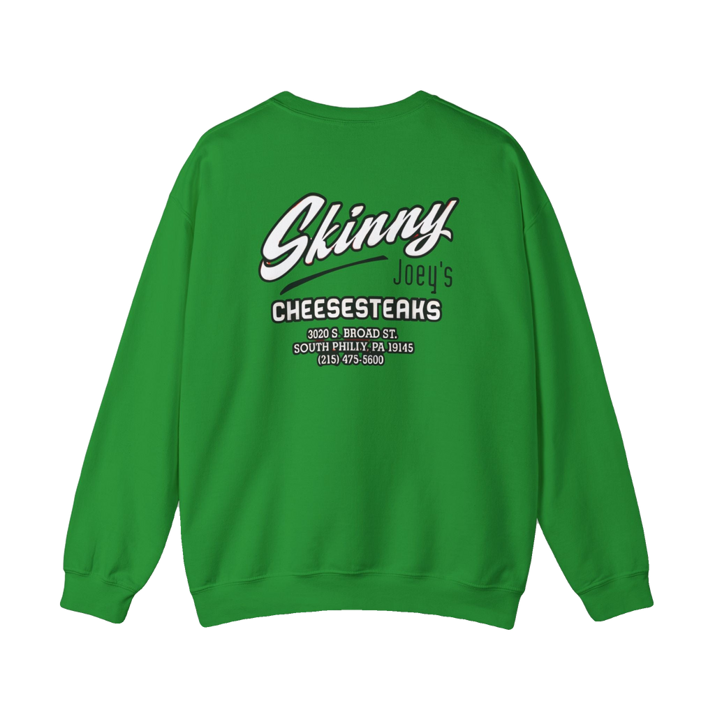 South Philly 3020 S. Broad St. crewneck, Skinny Joey's Cheesesteaks apparel