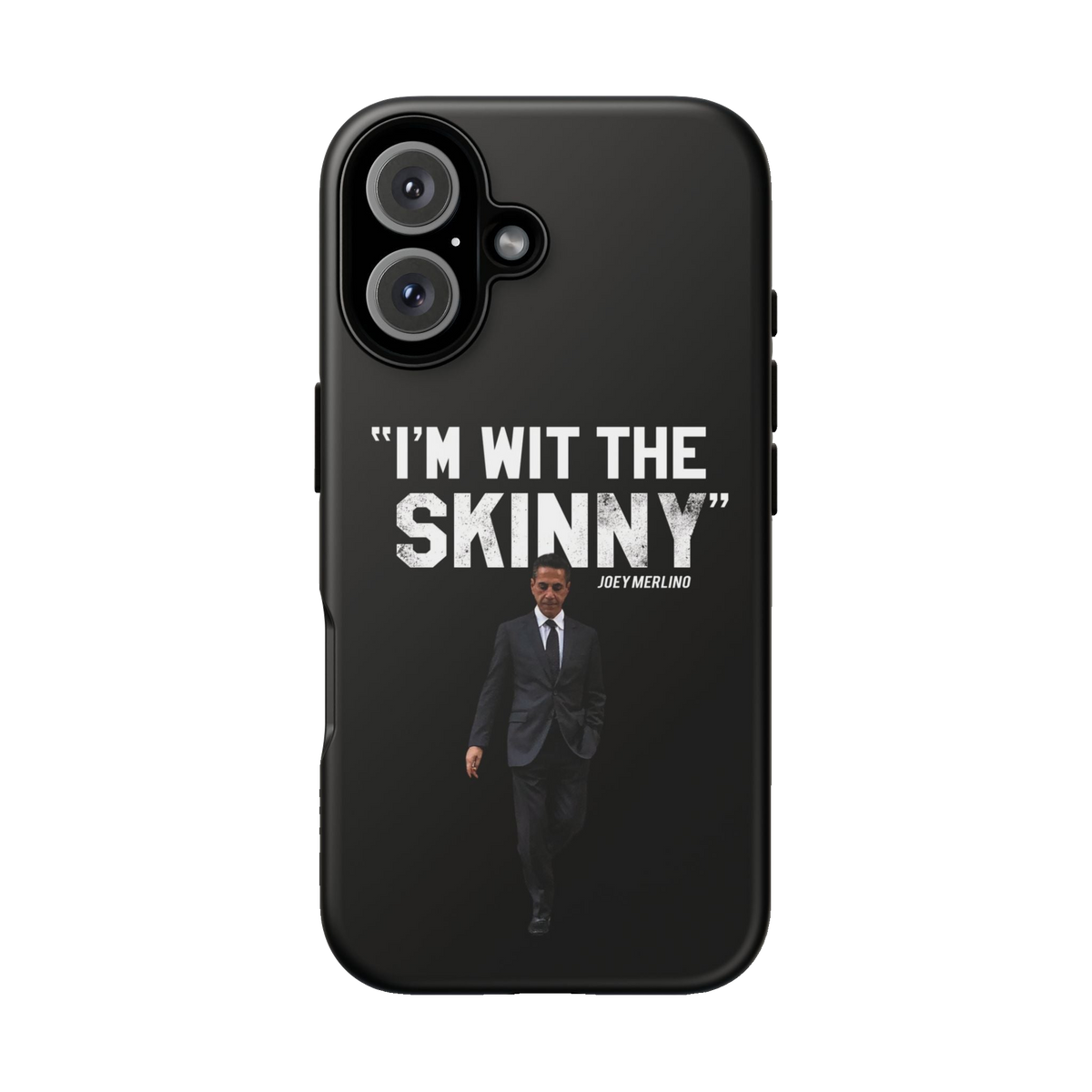 Respect The Call phone case for iPhone 16, matte finish, The Skinny Podcast with Joey Merlino & Lil Snuff merch