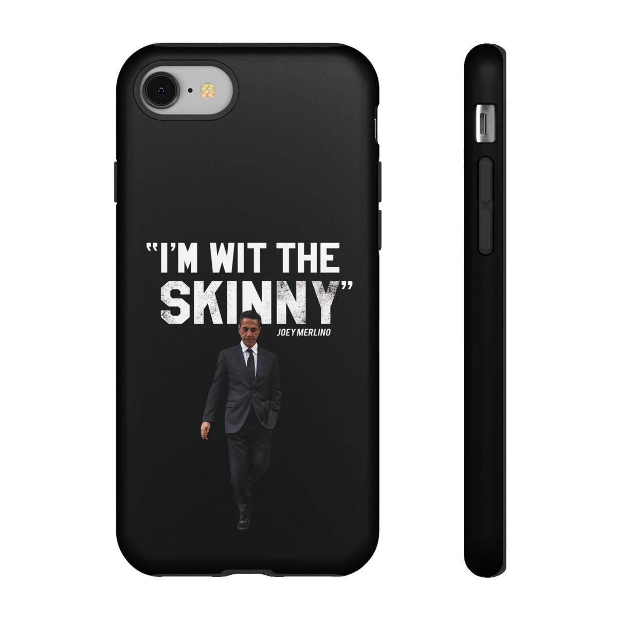 Respect The Call phone case for iPhone 8, matte finish, South Philly streetwear