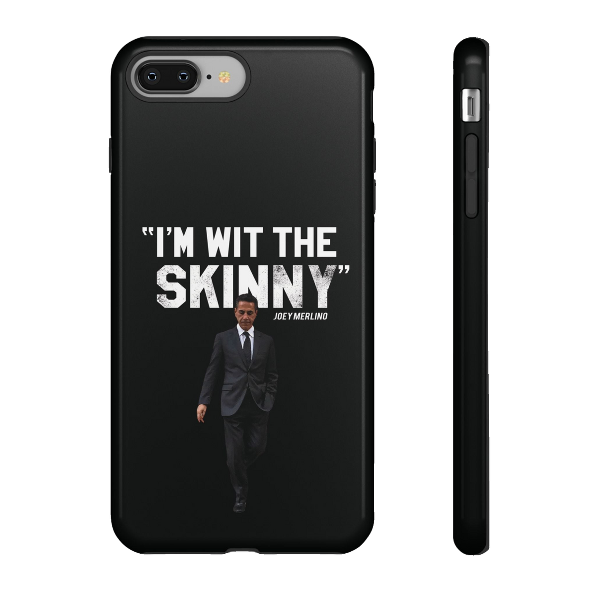 Respect The Call phone case for iPhone 8 Plus, glossy finish, Philadelphia streetwear