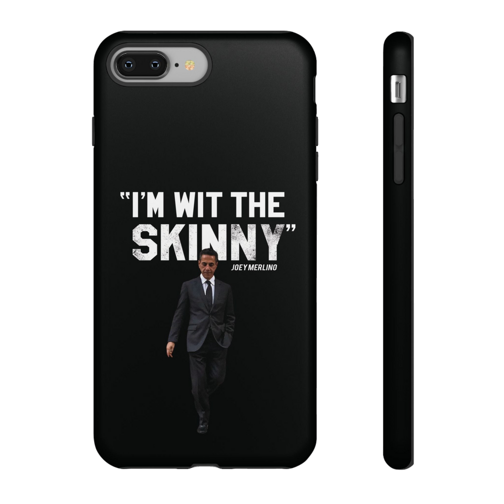 Respect The Call phone case for iPhone 8 Plus, matte finish, The Skinny with Joey Merlino podcast merch