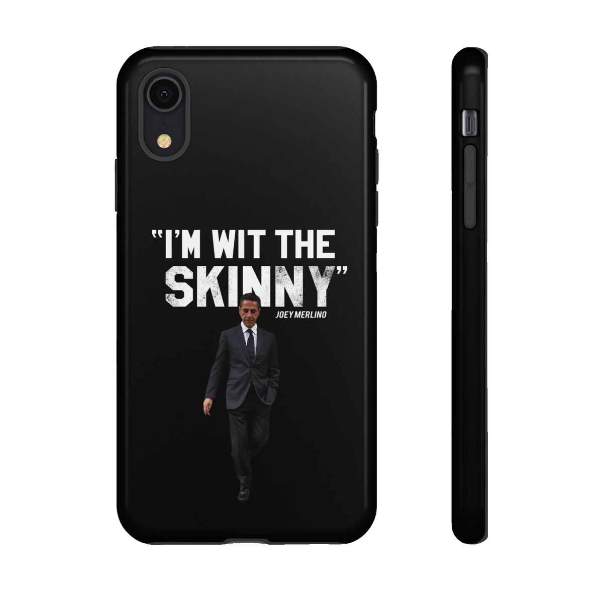 Respect The Call phone case for iPhone XR, glossy finish, South Philly streetwear