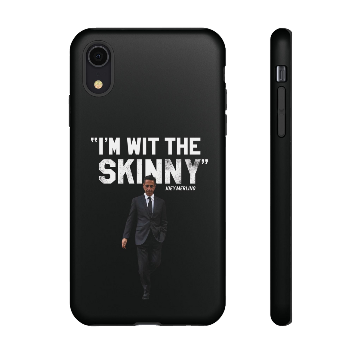 Respect The Call phone case for iPhone XR, matte finish, Philadelphia streetwear