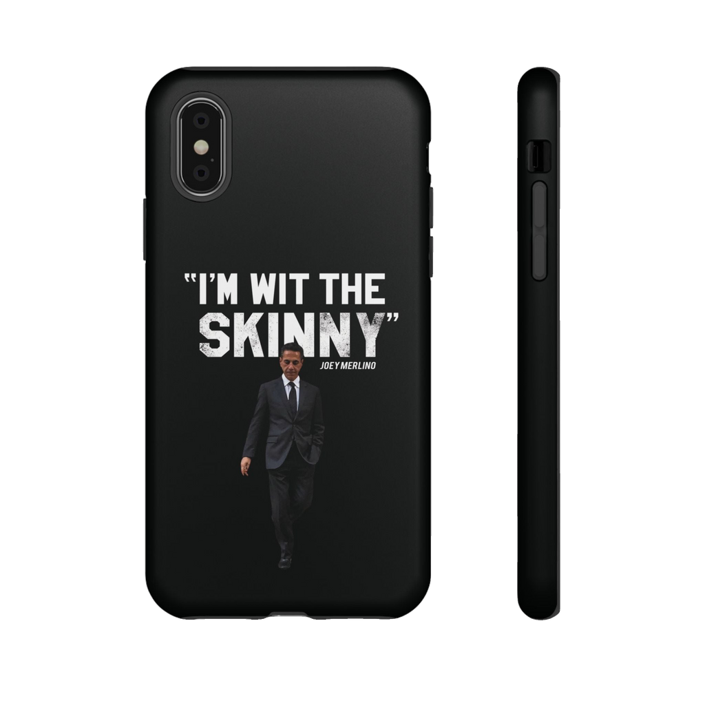 Respect The Call phone case for iPhone XS, matte finish, The Skinny Podcast with Joey Merlino & Lil Snuff merch