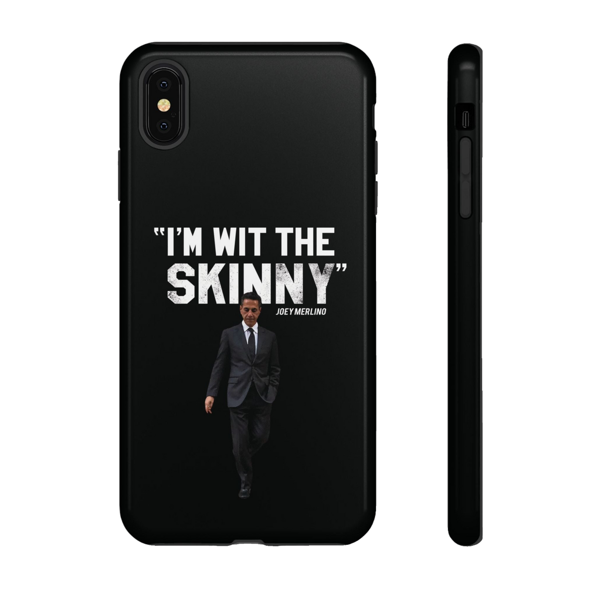 Respect The Call phone case for iPhone XS MAX, glossy finish, Skinny Joey's Cheesesteaks apparel