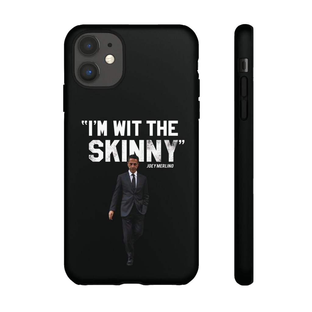 Respect The Call phone case for iPhone 11, matte finish, The Skinny with Joey Merlino podcast merch