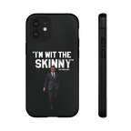 Respect The Call phone case for iPhone 12 Mini, glossy finish, The Skinny with Joey Merlino podcast merch