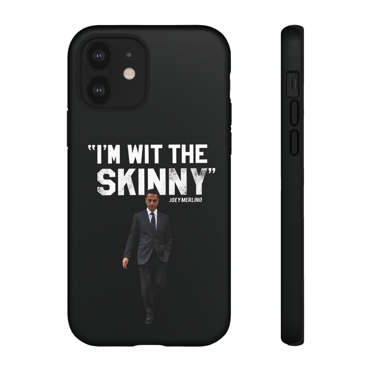 Respect The Call phone case for iPhone 12, matte finish, South Philly streetwear